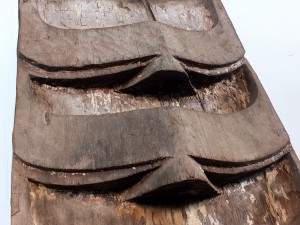 Detail shot of a monumental Morung Carving available at The Golden Triangle