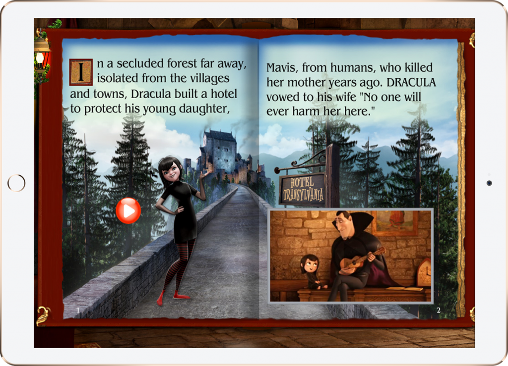 Sony Pictures' Hotel Transylvania Movie Storybook app for the iPad