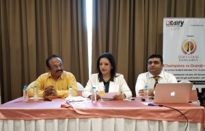 Mr. Joseph D'souza, Ms. Priya Anand and Mr. Imran Bandeali at Press conference held in Pune