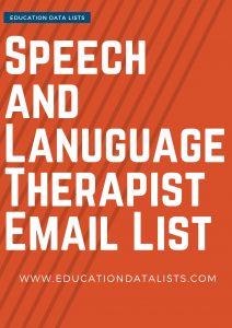 Speech and Language Therapist Email List