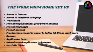 work from home set up