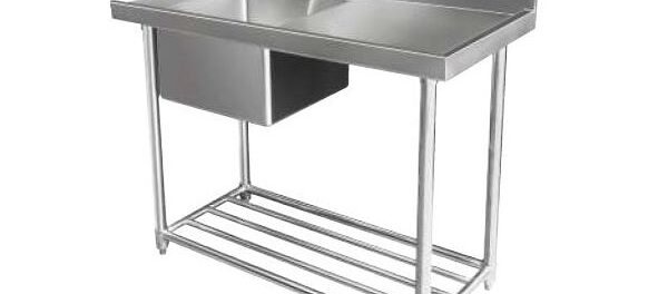 single sink bench