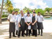 World-class chef Alexis Gauthier and his team at Paradise Cove hotel in Mauritius