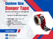 Danger tape roll