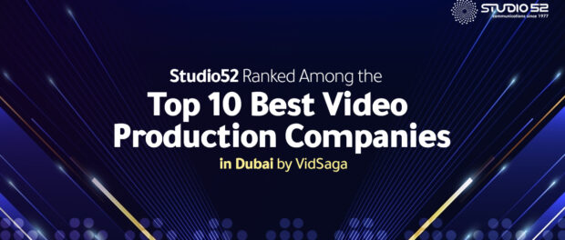 Studio52 Ranked Among the Top 10 Best Video Production Companies in Dubai by VidSaga