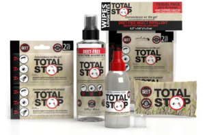 TotalSTOP DEET-Free Tick & Mosquito Repellent - product lineup of Wipes & Spray