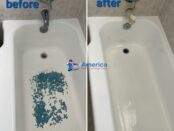 bathtub refinishing service provided by America Refinishing Pros