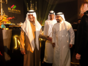 Mr. Omar Al-Omar with Sheikh Tahnoon Bin Saeed and Sheikh Nahyan Bin Mubarak at the Grand Launch