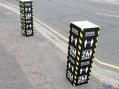 square bollard covers