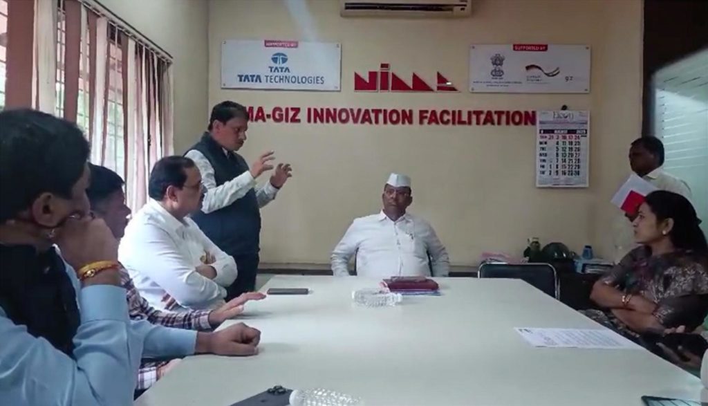 Shreekant Patil with Narhari Zirwad at NIMA Nashik