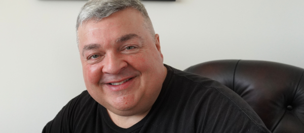 Michael S. Healy in his office at Waste Not Want Not LLC, 2025