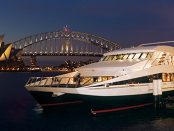 ‘Magistic Two’ catamaran docked on King Street Wharf, Darling Harbour