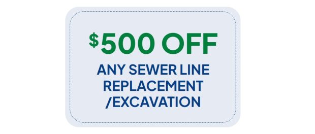 $500 OFF Any Sewer Line Replacement Excavation