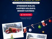 Christmas & New Year Metal Building Sale