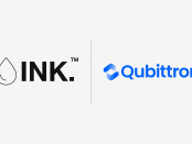 Logos of INK PharmaSolutions FZCO and Qubittron Consulting Inc. displayed side by side, representing their collaboration on the Continuum Systems™ enterprise AI platform for regulated pharmaceutical environments.