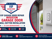 garage door wall button installation